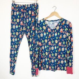 Mama Lulu Bamboo 2 Pc Christmas Pajama Set